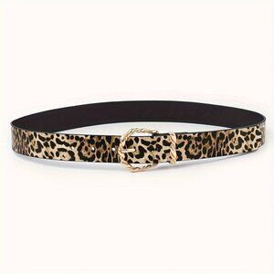 Travel Passions - Vintage Punk Belt with Leopard Print